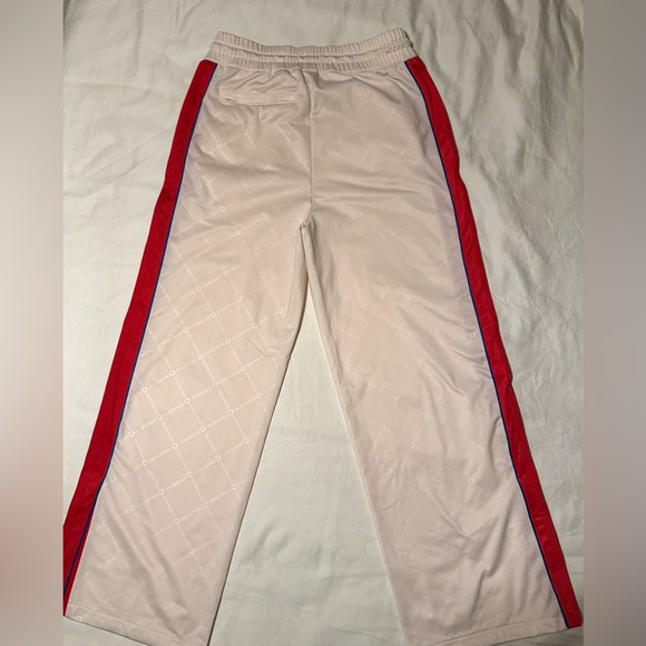 adidas Retro Luxury Track Pants - Women Size Large - Cream and Red - Picture 2 of 8